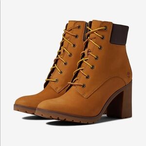 NEW Timberland Arlington 6” Lace-Up 3” Heel Booties, 6.5